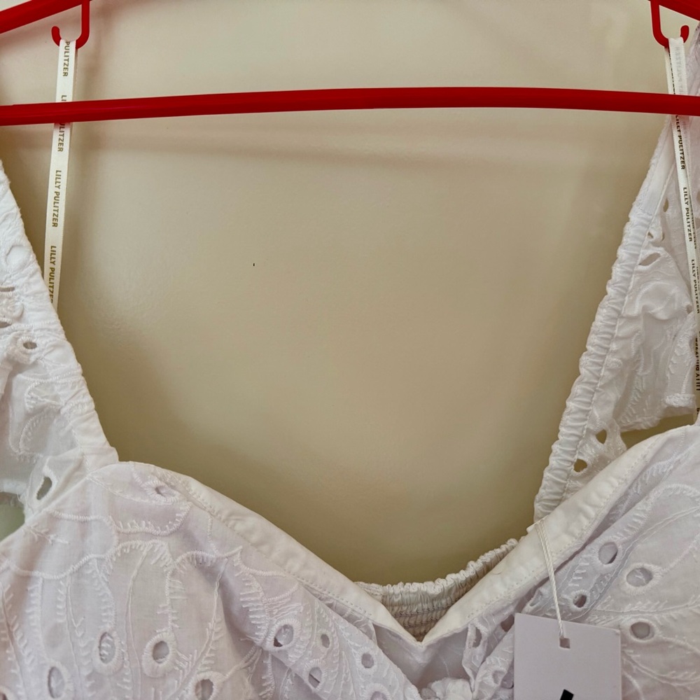 Lilly Pulitzer White Eyelet Midi Dress - Picture 4 of 5